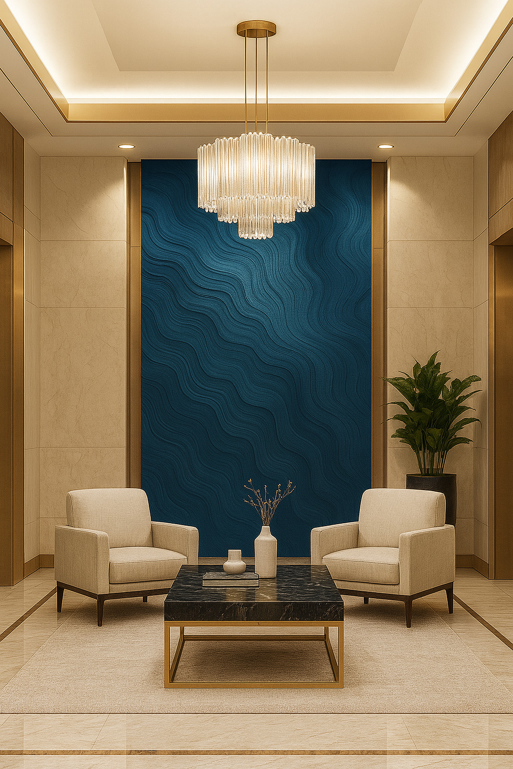 Placa aplicada em ambiente